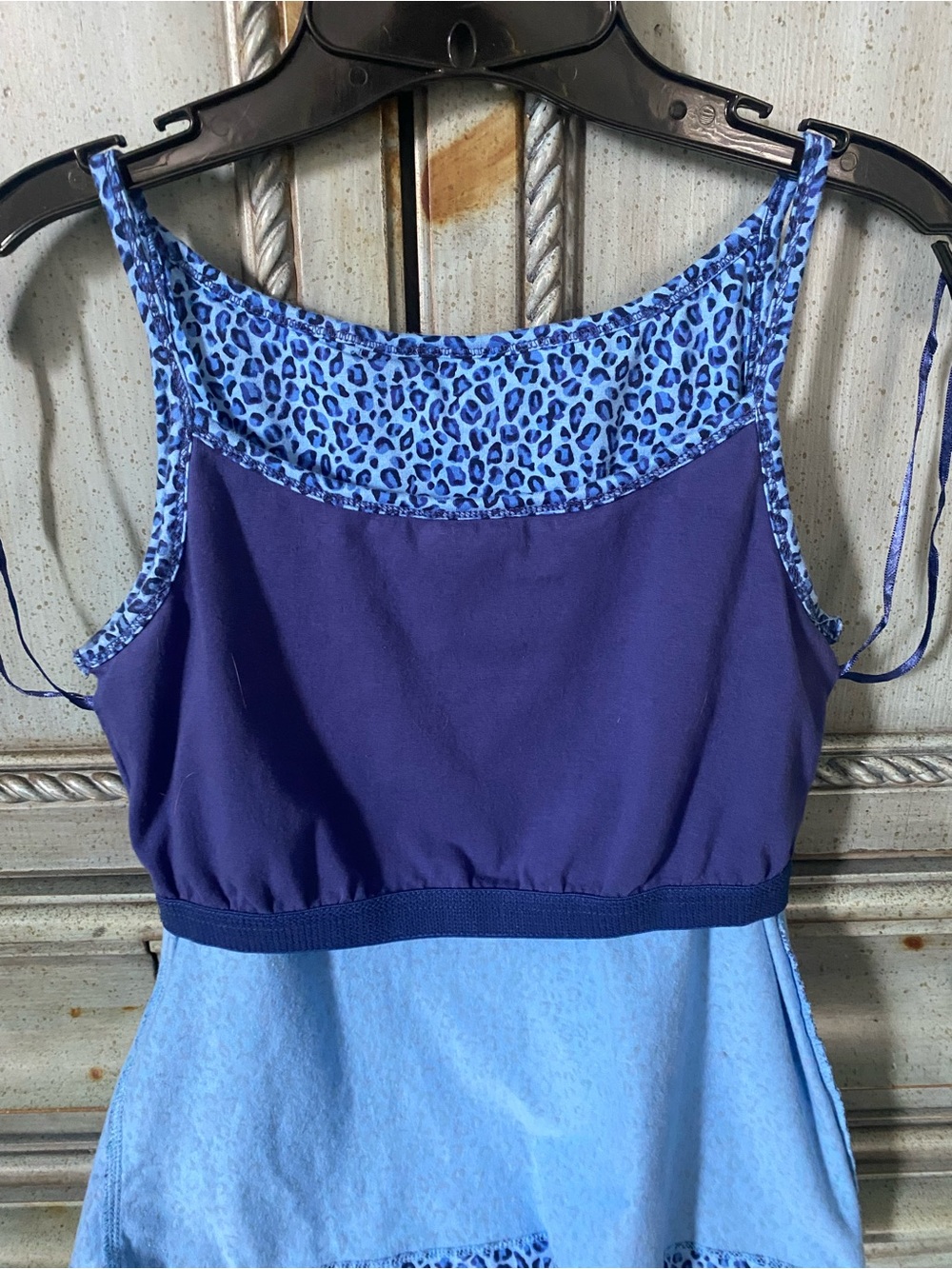 Gloria Vanderbilt Blue Leopard-Print Camisole - Picture 7 of 8